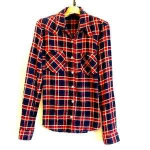 “FOREVER 21” Flannel Button Up Shirt